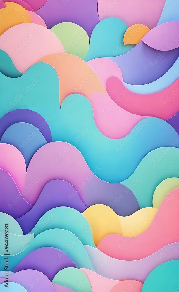 abstract colorful background with waves
