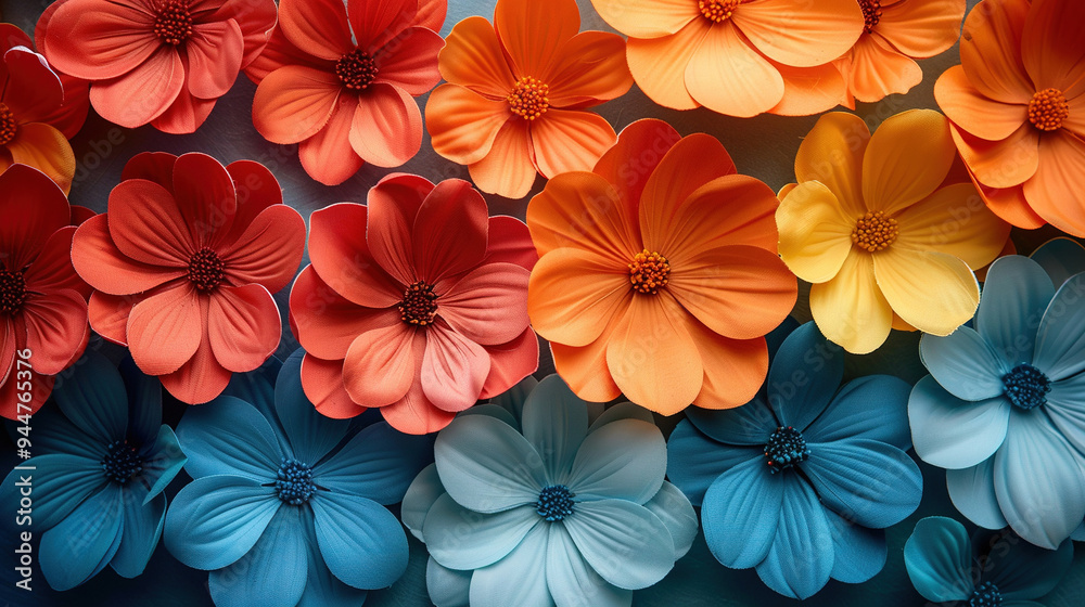 3D creative colorful flower background. flower wallpaper. 3D paper flower background 3D creative colorful flower background. flower wallpaper. 3D paper flower background