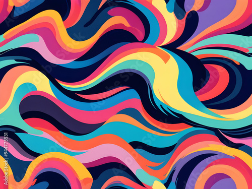 abstract pattern with waves,Ai generated 