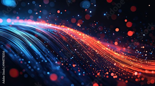 Abstract Light Streaks and Bokeh