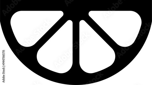 Single slice of orange, lemon, lime, and grapefruit line icon in linear style isolated on white background. Pictogram symbol and illustration for logo. Thin black line vector.