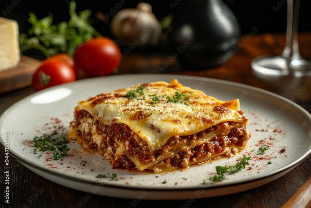Lasagna with a Garnish of Thyme Lasagna with a Garnish of Thyme