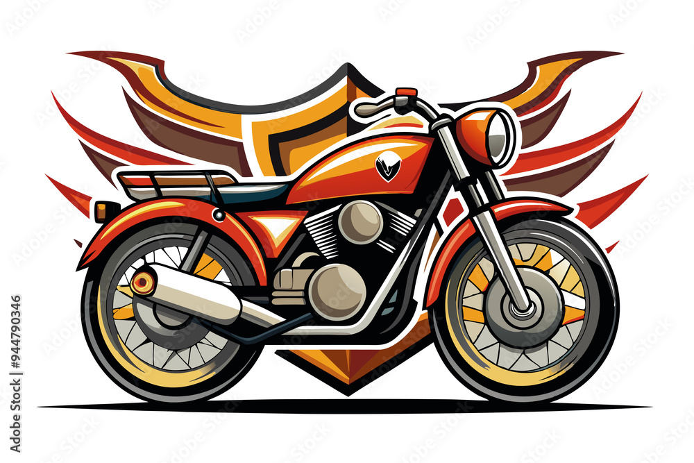 Obraz premium motorcycle logo emblem style