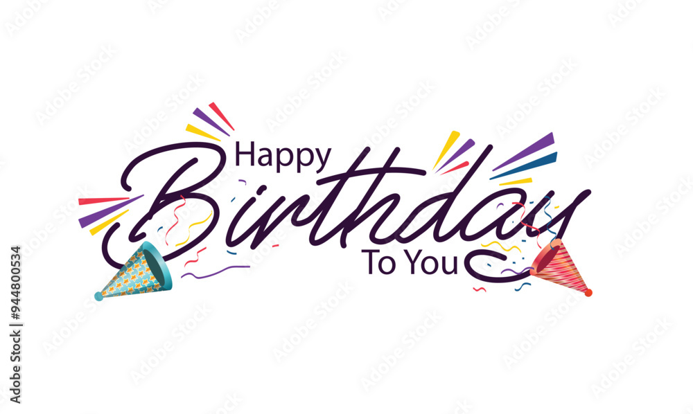 custom made wallpaper toronto digitalhappy birthday text typography	