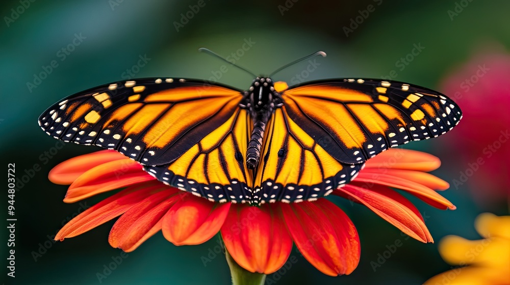 Monarch Butterfly on a Flower Monarch Butterfly on a Flower