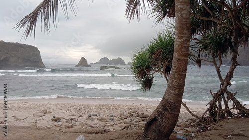 papuma beach indonesia photo