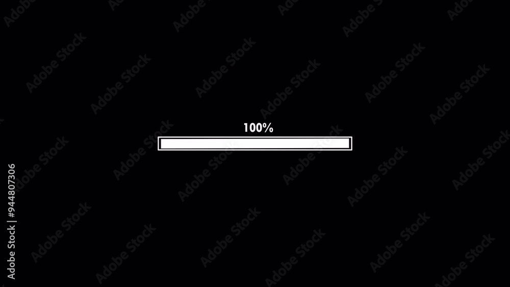 loading progress bar animation, progress bar animation isolated on a black background. loading progress bar animation, progress bar animation isolated on a black background.