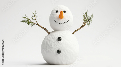 snowman isolated on white background