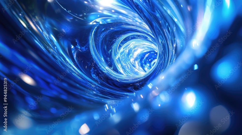 Abstract illustration of a shiny blue digital background Abstract illustration of a shiny blue digital background