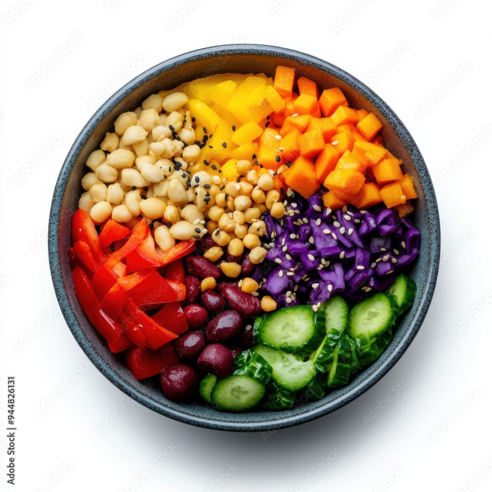 Nourishing Low-Carb Buddha Bowl Bursting with Colorful Vegetables, Healthy Fats, and Protein in Balanced Harmony Nourishing Low-Carb Buddha Bowl Bursting with Colorful Vegetables, Healthy Fats, and Protein in Balanced Harmony