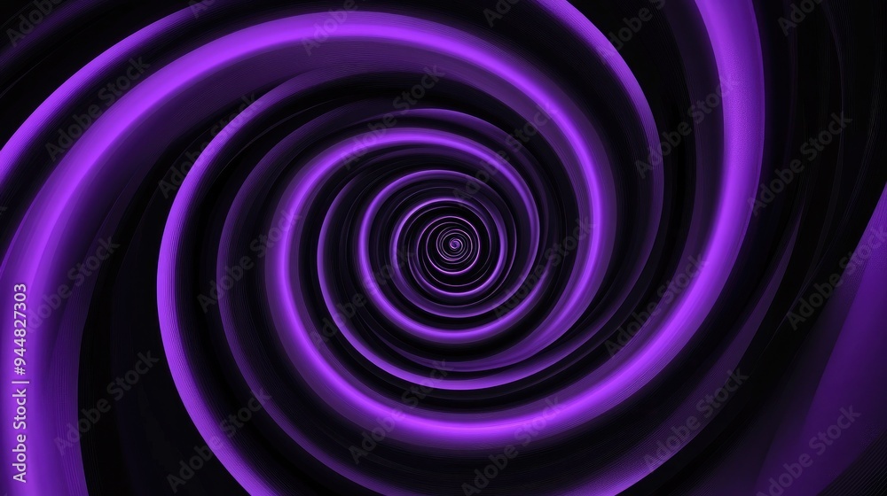 Black and purple abstract vortex spiral wallpaper with hypnotic optical illusion effects Features concentric lines and a dynamic rotating background Black and purple abstract vortex spiral wallpaper with hypnotic optical illusion effects Features concentric lines and a dynamic rotating background