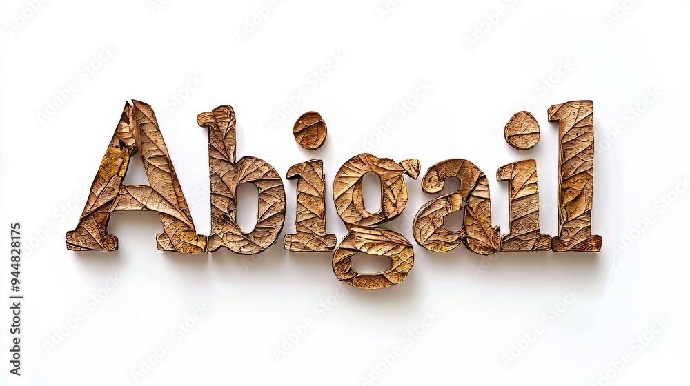 Personalized postcard perfect for decor created in Leaf Lettering.