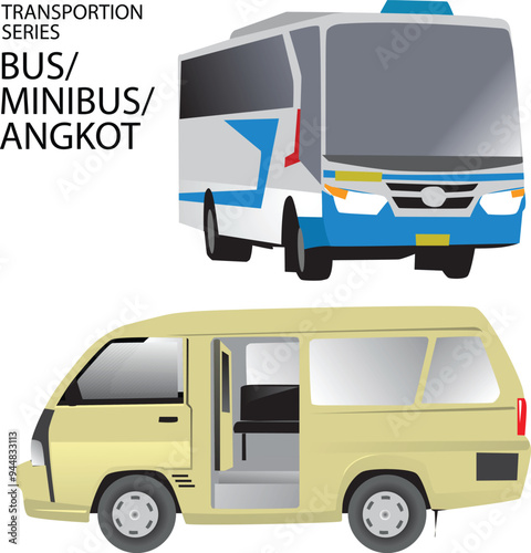 Bus and local transportation angkot