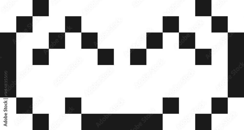 Pixelated Emoticon Retro Element Pixelated Emoticon Retro Element
