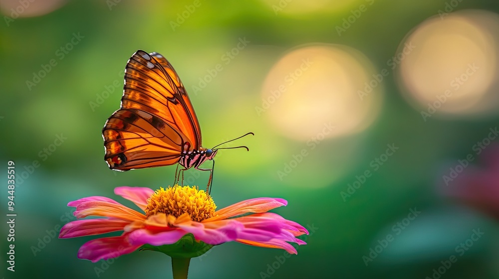 Fototapeta premium Butterfly on Flower