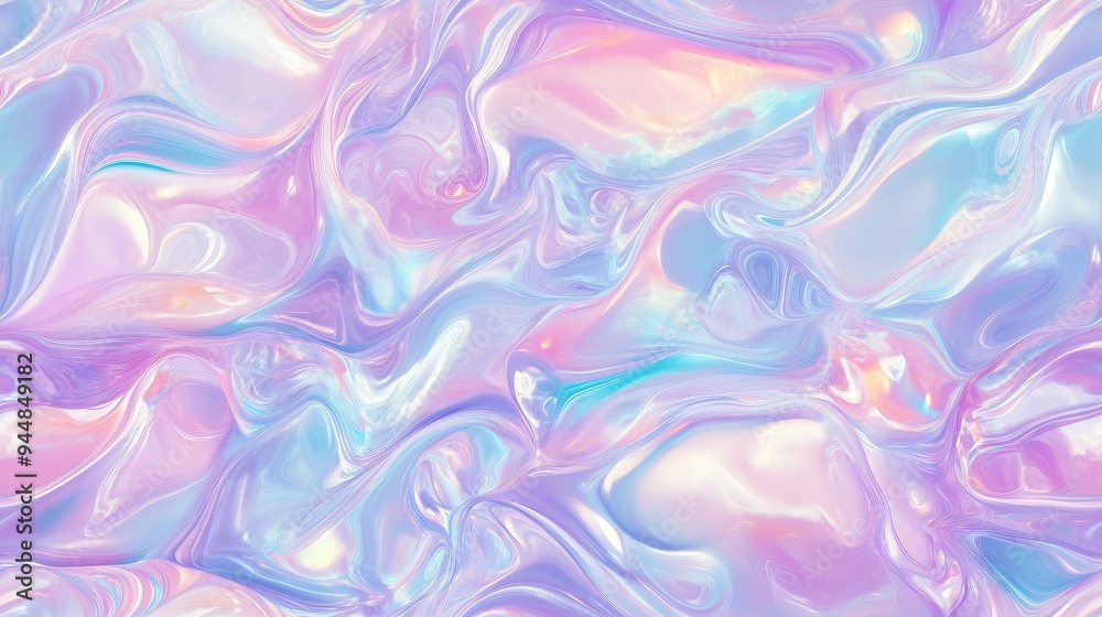 A colorful abstract background featuring swirling pastel hues of pink, blue, and purple. The surface appears glossy and fluid, resembling marbled or iridescent textures. A colorful abstract background featuring swirling pastel hues of pink, blue, and purple. The surface appears glossy and fluid, resembling marbled or iridescent textures.