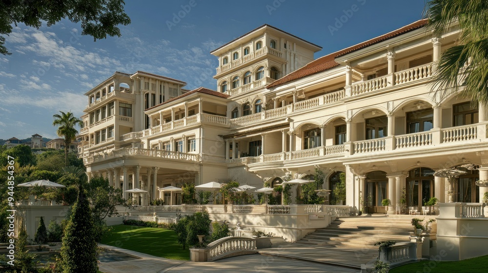 Grand Estate with Balconies and Lush Gardens Grand Estate with Balconies and Lush Gardens