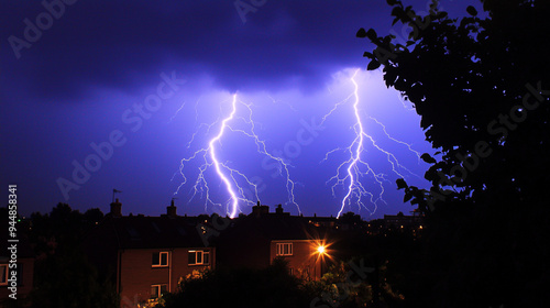 lightning in the city