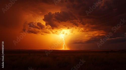 Sunset Lightning