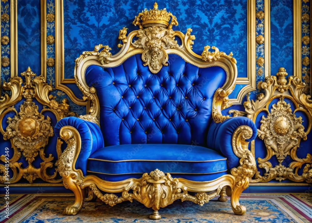 Royal Majesty: Deep blue, regal, elaborate, opulent, baroque Royal Majesty: Deep blue, regal, elaborate, opulent, baroque