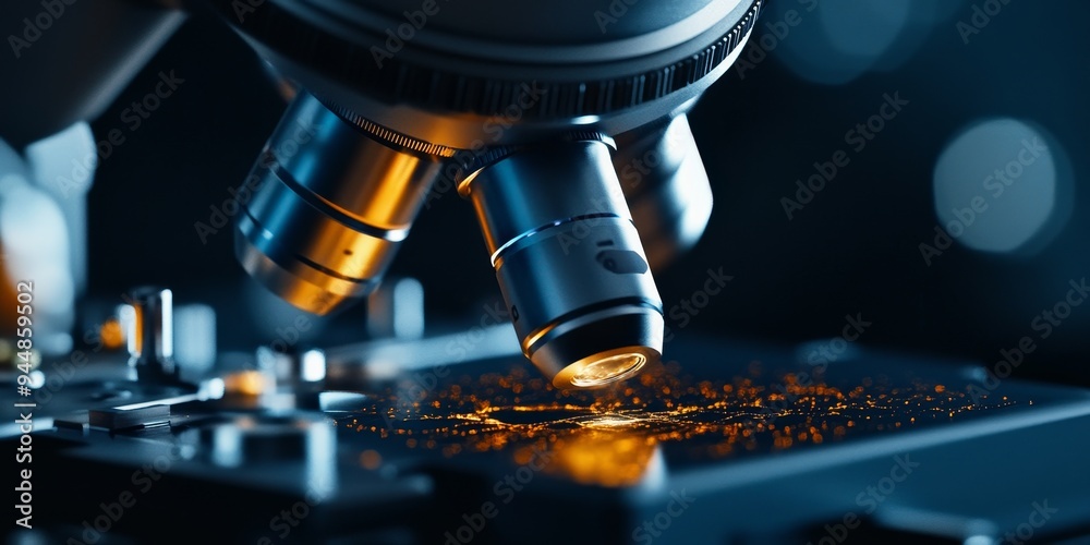 a self-healing material repairing itself under a microscope, showcasing future tech?s potential in material science a self-healing material repairing itself under a microscope, showcasing future tech?s potential in material science