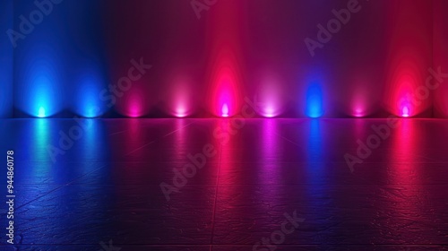 Wallpaper Mural Neon Lights Stage Torontodigital.ca