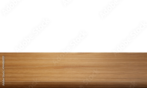 empty wooden table front view isolated PNG transparent