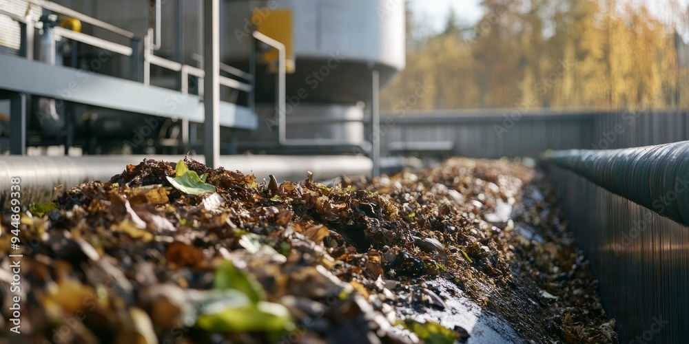 a biogas plant processing organic waste, capturing the innovation and sustainability of renewable energy a biogas plant processing organic waste, capturing the innovation and sustainability of renewable energy