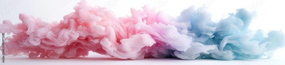 Fototapeta premium Colorful abstract smoke or ink swirls