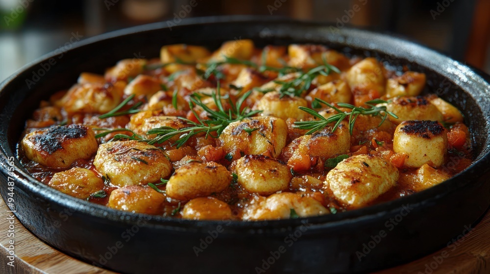 Gnocchi with Rosemary and Sauce Gnocchi with Rosemary and Sauce
