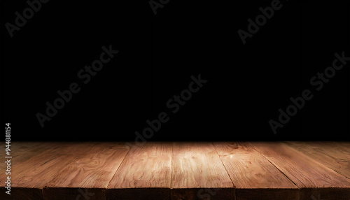 Grunge empty table on dark background, Can be used for product advertising and design materials