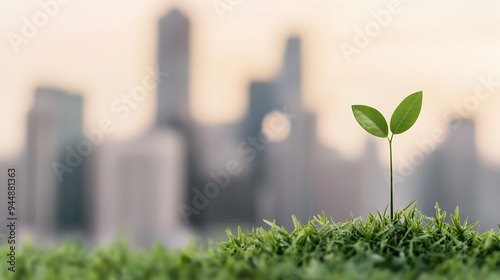 Eco-friendly initiatives and the path to carbon neutrality with copy space for green policies and sustainability concepts