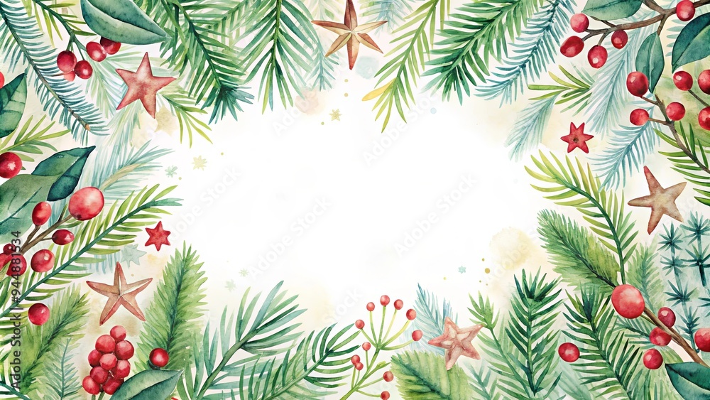custom made wallpaper toronto digitalScandinavian Christmas watercolor elements in PDF format, Scandinavian, Christmas, watercolor, elements, Nordic, holiday