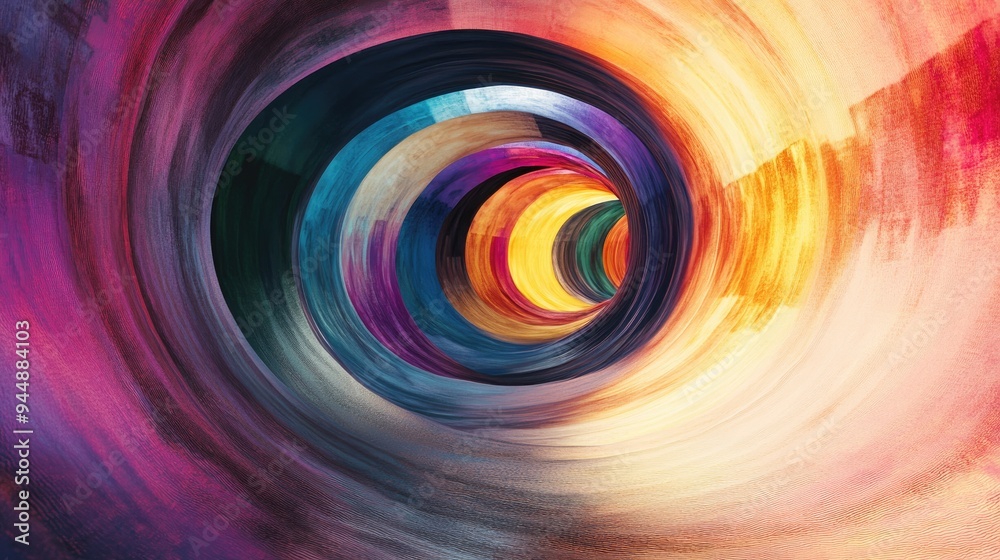 3D rendering of abstract tunnel art design 3D rendering of abstract tunnel art design