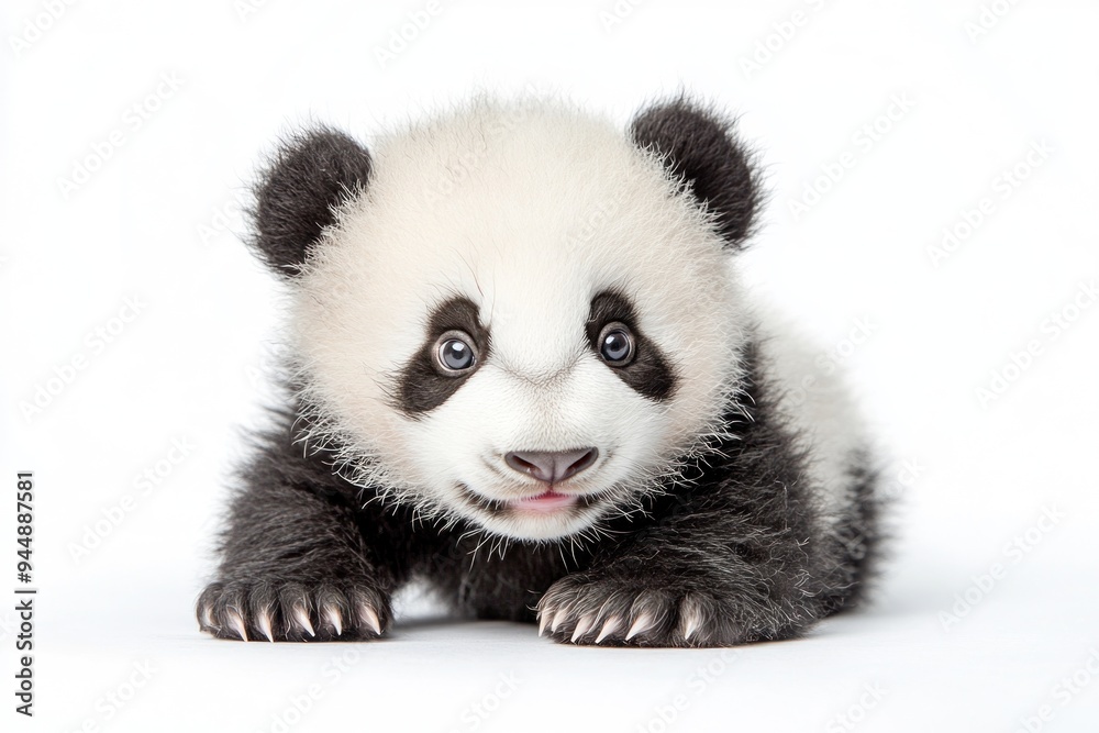 Adorable Panda Cub Portrait