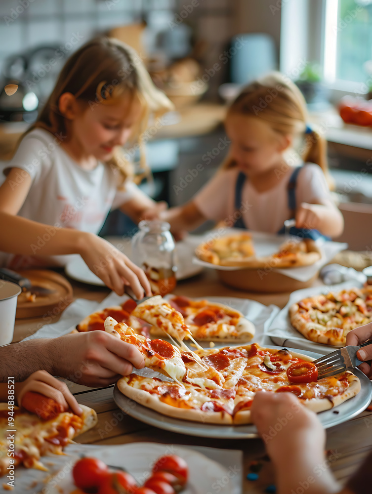 Family Fun: Educator and Loved Ones Enjoying a DIY Pizza Night Together Family Fun: Educator and Loved Ones Enjoying a DIY Pizza Night Together