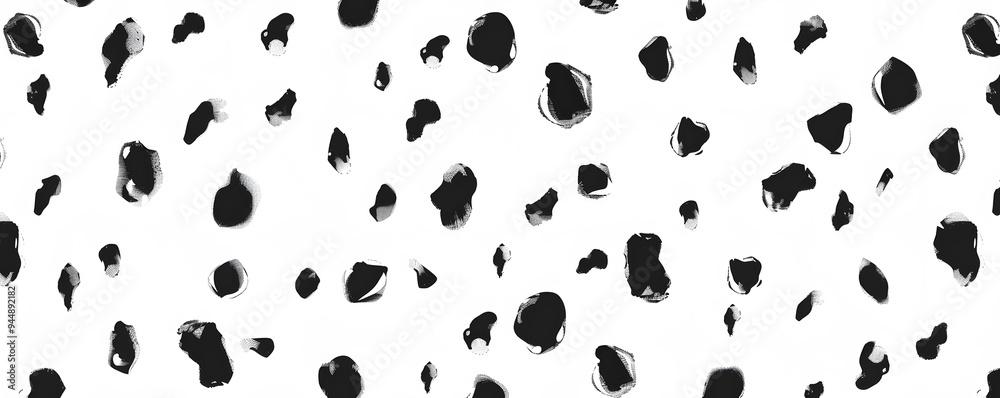 Abstract Black Ink Splashes on White Background Abstract Black Ink Splashes on White Background