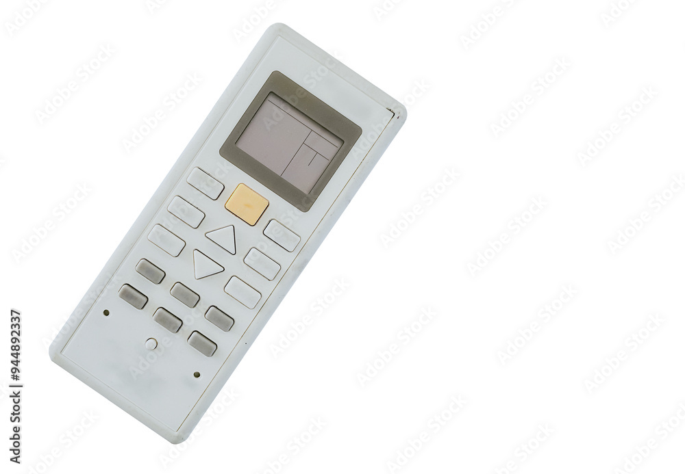 Remote control of air conditioner, isolated on white background. Remote control of air conditioner, isolated on white background.