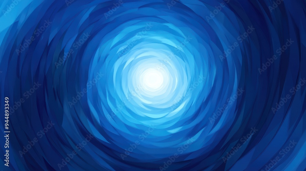 Blue gradient radial vector background with soft transitions, from dark blue at the edges to light blue in the center, creating a hypnotic effect.