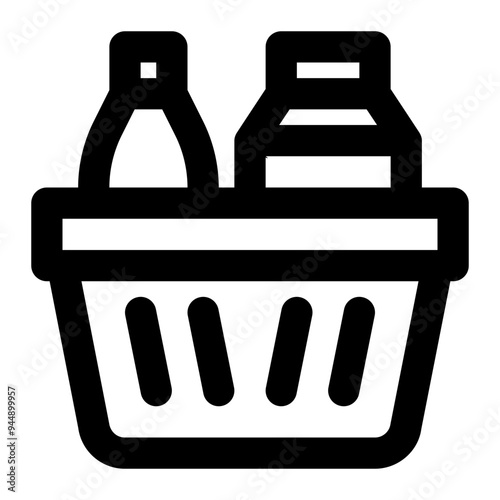 consumer goods, final goods, grocery, retail, store outline icon