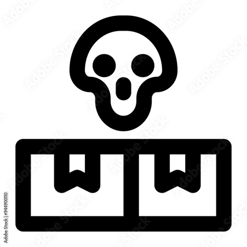 dead stock, expired, stocks, inventory, obsolete outline icon