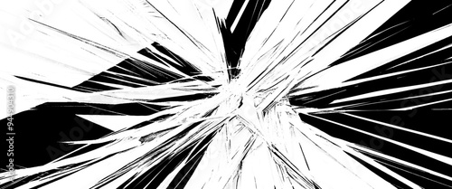 Vector black and white comic style light burst .