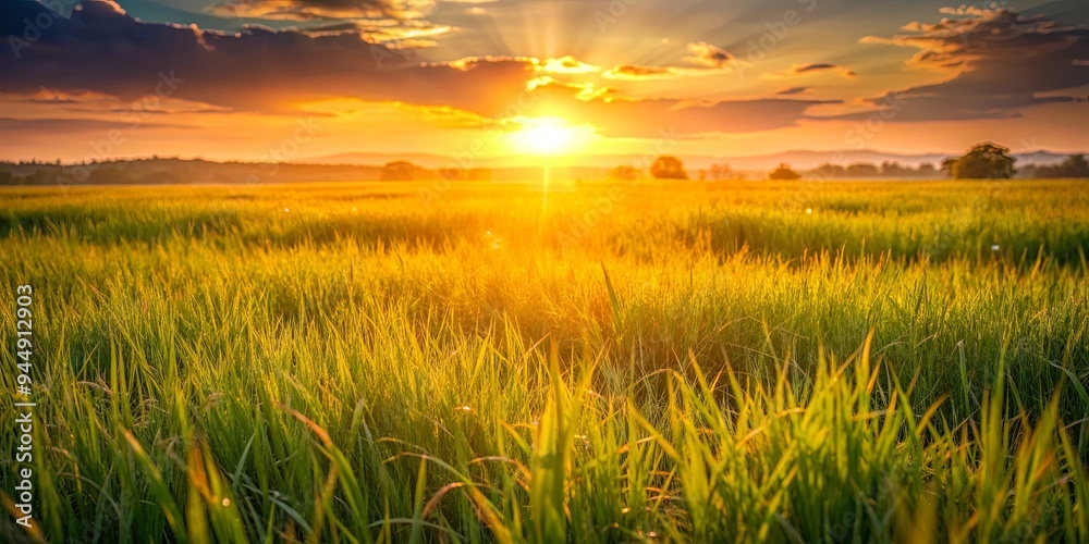 Field of grass illuminated by the warm light of a sunset , grass, field, nature, landscape, sunset, golden hour, outdoors Field of grass illuminated by the warm light of a sunset , grass, field, nature, landscape, sunset, golden hour, outdoors