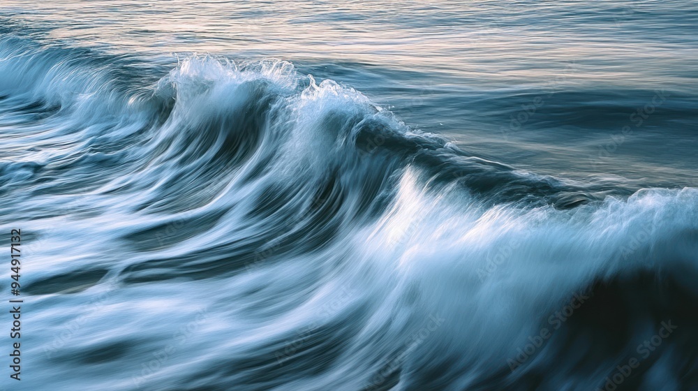 Abstract Motion Blur of an Ocean Wave Crashing Abstract Motion Blur of an Ocean Wave Crashing
