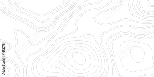 Business concept. Black and white topography contour lines map isolated on, Abstract lines background. Contour maps. Topo contour map on