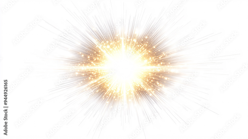 Obraz premium Golden Explosion Effect