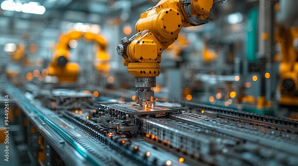Cutting-Edge Robotic Arm Showcasing Precision Engineering Innovation Cutting-Edge Robotic Arm Showcasing Precision Engineering Innovation