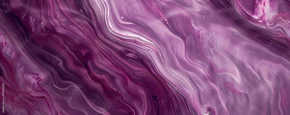 Abstract Purple Swirls with Golden Glitter Abstract Purple Swirls with Golden Glitter
