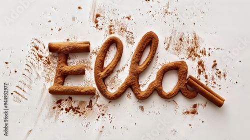 Personalized postcard perfect for decor created in Cinnamon Typography.