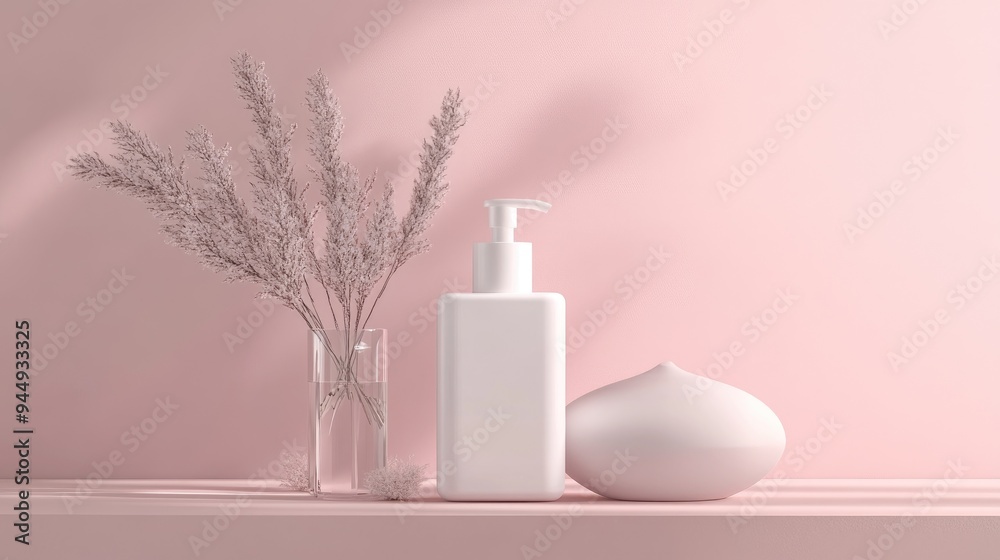 3D render of unbranded skincare product or packaging for mockup Beauty soap and spa theme Moisturizing lotion oil for skin care High end design for branding 3D render of unbranded skincare product or packaging for mockup Beauty soap and spa theme Moisturizing lotion oil for skin care High end design for branding